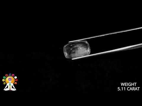 White Sapphire 5.11ct. (Luxury) video
