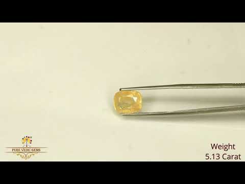 Yellow Sapphire 5.13ct. (Economy) video