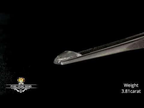 White Sapphire 3.81ct. (Premium) video