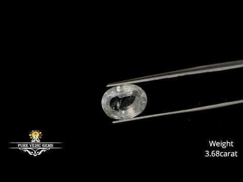 White Sapphire 3.68ct. (Premium) video