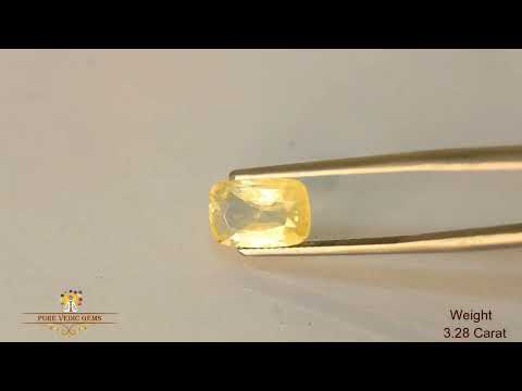 Yellow Sapphire 3.28ct. (Luxury) video