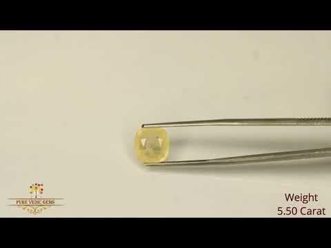 Yellow Sapphire 5.50ct. (Economy) video