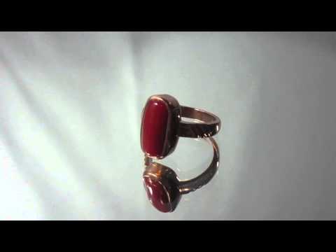 Red coral moonga ring video