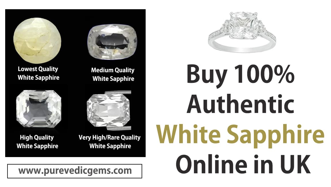 Buy 100% Authentic White Sapphire Online in UK