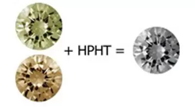 HPHT diamond treatment example two