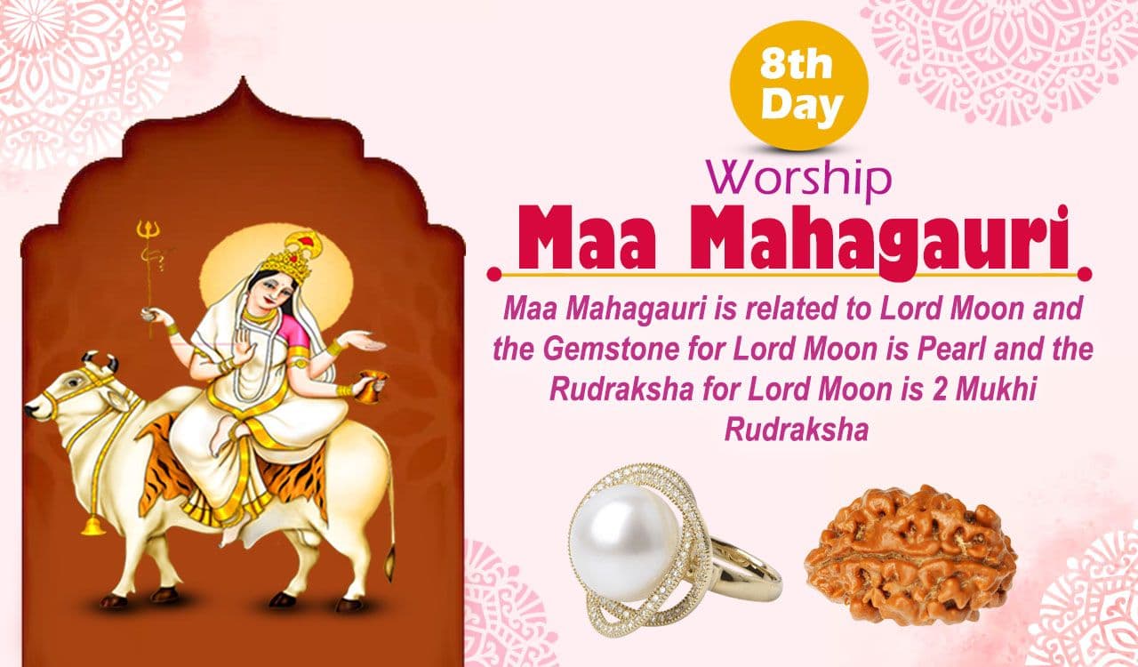 Maa Mahagauri — eighth manifestation of Goddess Durga on Navaratri day 8