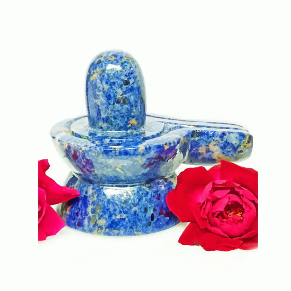 Blue Sodalite Shiva Lingam — image 1
