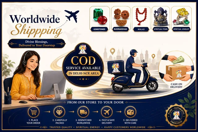 COD in Delhi-NCR and worldwide insured shipping