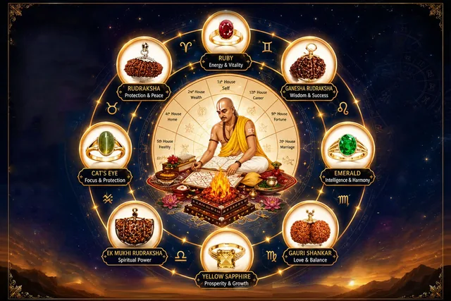 Vedic gemstone and rudraksha energization rituals