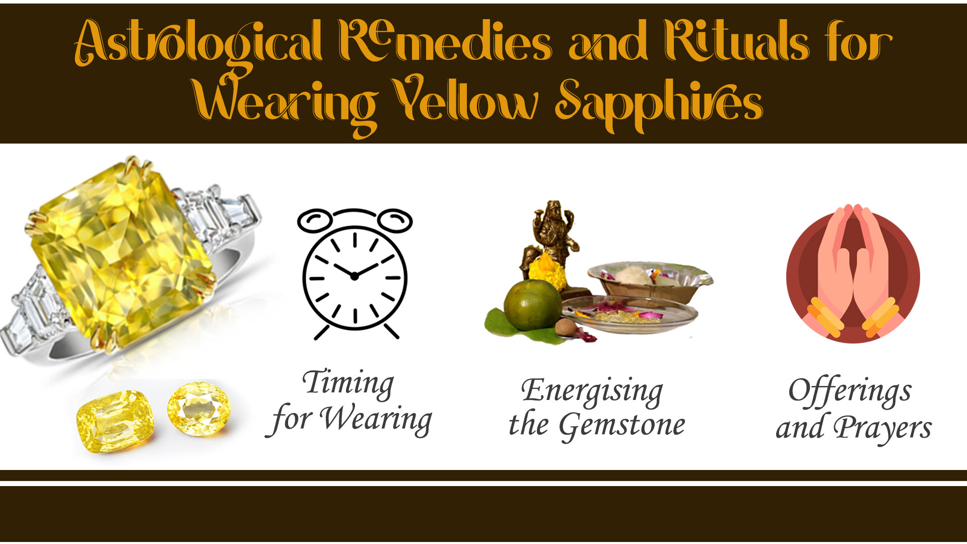 Astrological Remedies and Rituals for Wearing Yellow Sapphires