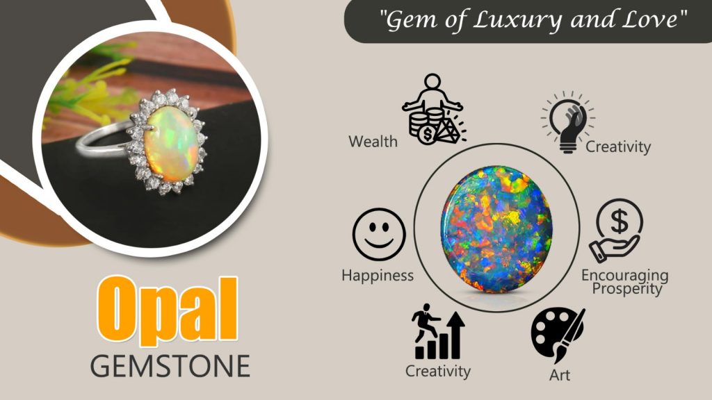 Opal (Upal) Gemstone Venus Gemstone Ring